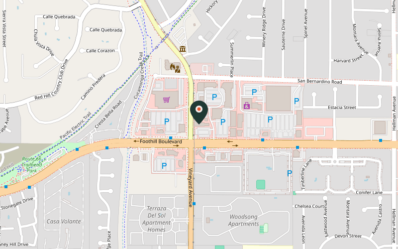 Map showing the location of Klatch Coffee