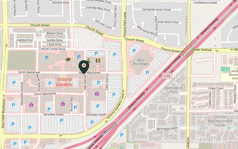 Map showing the location of Tang Bar 烫吧麻辣烫 in Rancho Cucamonga, California