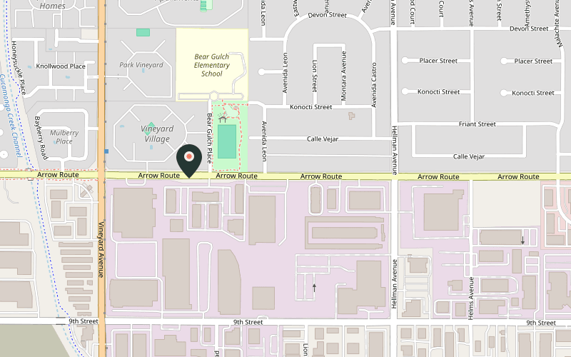 Map showing the location of The Brewmill at 9037 Arrow Route #170, Rancho Cucamonga